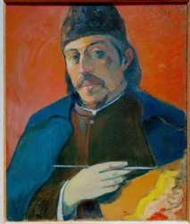 Selbstporträt mit Palette